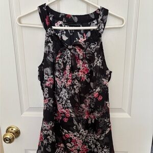 White House Black Market Floral Blouse